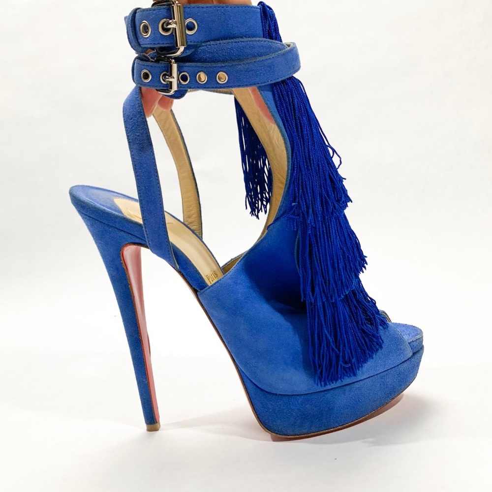 Louboutin | Platform Fringe Pumps - Picture 5 of 8